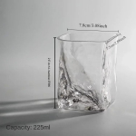 Delikaatsus Ookeanilaine Shot Klaas, Moodne, Lihtsus, Kodu, K&auml;sit&ouml;&ouml;, Loominguline Viski, L&auml;bipaistev Kristallklaasist Tass, shot klaas 225ml