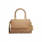 Coach Rogue 22 &Uuml;hev&auml;rviline K&auml;es kantav Eemaldatava &Otilde;larihmaga Nahast T&otilde;mblukuga Kott Crossbody Kott V&auml;ikesed Naiste kotid Messing Beež CP135-B4T2 Basic Set (Bag+Dust Bag)