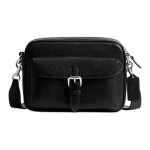 Coach Warner 22 Eemaldatava rihmaga T&otilde;mblukuga Nahast Crossbody kott V&auml;ikesed Meeste kotid Must CW218-SVBK Basic Set (Bag+Dust Bag)