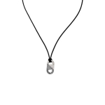 Emporio Armani V&auml;rviplokk Tekstuuriga Disain Roostevabast Terasest Kaelakee Meeste kaelakee Must EGS3170040 F,Black