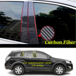 Chevrolet Captiva 2012-2018/Epica 2006-2013 Autole PC-materjalist Samba posti kate Ukse liist Akna liistu kleebis Tarvikud Black Captiva 2012- black