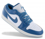 Air JORDAN 1 Low SE - Meeste Jalan&otilde;ud Tossud Valge-Sinine FN5214-141 ORIGINAAL EU 42.5 US 9 valge