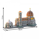 Gobricks MINU OMA LOOMING Firenze katedraal 1 : 800 Plokki Miniatuurne Santa Maria del Fiore Katedraal Ehitusplokid Firenze Duomo M&auml;nguasi