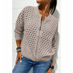 Naistemood vabaaja &uuml;hev&auml;rvilised s&uuml;gistalvised pikkade varrukatega O-kaelusega jakid ja mantlid XS