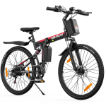 VARUN M26-3 PRO Kokkupandav Elektrijalgratas, 48V 7.8Ah Aku, T&auml;isvedrustus punane
