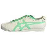 ONITSUKA TIGER Mexico 66 Nahast Mugavad Mitmek&uuml;lgsed Libisemiskindlad Kulumiskindlad Hingavad Madalad Vabaajajalatsid Unisex toss Valge Roheline 1183C601-020 37.5 white