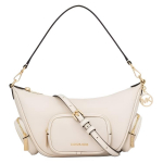 Michael Kors Merritt Logo T&otilde;mblukuga Sulgemine Reguleeritav &Otilde;larihm Nahast K&auml;ekott V&auml;ike Naiste k&auml;ekotid Valge 35R6G0WC1L-2171 Basic Set (Bag+Dust Bag)