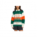 Adidas Originals Naiste Miami Pika Varrukaga &Uuml;mmarguse Kaelusega Dressipluus Must Elustiili Dressipluus KF2329 S