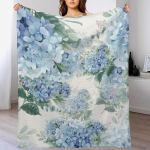 Sinised hortensiad Viskepadi Pehme hubane tekk lemmikloomadele, lastele, t&auml;iskasvanutele 102x76cm(40x30in)