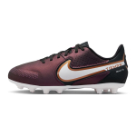 Nike Tiempo Legend 9 Academy HG Slip Resistant Abrasion Resistant Low top Soccer Shoes Fuchsia Kids' DR6067-510 35