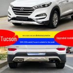 15-18 Hyundai Tucson kaitseraua kaitse dekoratiivsete kokkup&otilde;rkevastaste liistudega Rear Guard - With Net