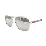 Prada H&otilde;bedased Aviator P&auml;ikeseprillid Meeste p&auml;ikeseprillid SPS55W-1BC-07F Basic Packaging-Eyeglass Case+Box