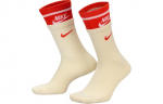 Nike Everyday Plus Crew Sokid Unisex 1 paar Kookospiim/Passionipunane/Valge FN3148-100 M