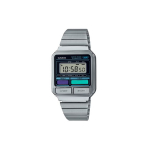 Casio Vintage Series Veekindel Kvartsikell Roostevabast terasest rihm Unisex-kellad Hall A120WE-1A Regular Watch Box,Gray Dial