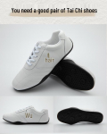Hingavad naturaalsest nahast Wushu ja Tai Chi kingad veisenahast tallaga - Unisex sooritus- ja treeningjalatsid igas vanuses 41 (order one size larger) valge