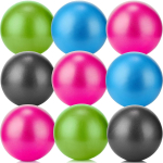 9 tk v&auml;ike pilatesepall minitreeningupall 9-tolline treeningpall keskkohapall pehme joogapall stabiilsuse jaoks Barre painutustreeninguks venitamine f&uuml;&uuml;siline 9-Pack pink