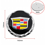 1tk 142mm 3D ABS Auto Esis&uuml;mbol Iluv&otilde;re logo Kleebis M&auml;rk Tarvikud Cadillac Escalade 2007-2014 Aastaks