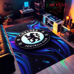 Chelsea FC logo Vaip Vaip elutuppa magamistuppa kodu diivani kaunistuseks, laste m&auml;ngimiseks libisemiskindel p&otilde;randamatt 80x120cm( 31x47in)