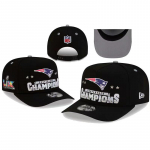New England Patriots Konverentsi Meistrid Snapback M&uuml;ts, Super Bowl LIX Reguleeritav Must Pesapallim&uuml;ts, NFL Jalgpallif&auml;nnide Streetwear one size
