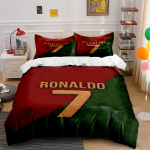 Ronaldo nimi ja number. Voodipesukomplektid Tekikotikomplektid Tekikotid Padjap&uuml;&uuml;rid  (1 * Tekikott 2 * Padjap&uuml;&uuml;ri, ilma tekita) 135x200cm