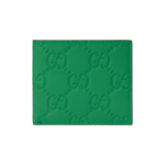 Gucci Double G logoga klapiga nahast rahakott Meeste rahakott Roheline 771309-AAC38-3727 Basic Set (Bag+Dust Bag)