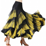 Naiste kaasaegne tantsukost&uuml;&uuml;m Flamenko valss Ballroom Tantsu seelik Klassikaline Big Swing Hispaania pikk seelik One Size