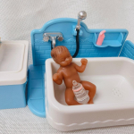 Uued Realistlikud Mini Beebi Reborn Nukud T&uuml;drukule ja Poisile Pehme Puudutus Tahke Silikoonist Keha Uuestis&uuml;ndinud Nukk Saab Vanni M&auml;ngida T&otilde;elise Sarnased Naeratavad Simulatsiooninukud Lastele boy doll blue
