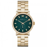 Marc Jacobs MBM3245 Baker Kuldne Rohelise Kettaga Naiste K&auml;ekell 36 mm roheline