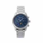 LONGINES automaatne mehaaniline liikumine kolme n&auml;iduga kaheksa osutiga kuufaasi funktsioon &Scaron;veitsi kell 40 mm sinine sihver roostevabast terasest rihm L2.673.4.92.6 sinine