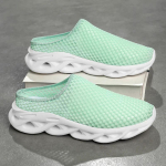 Suvised meeste pooltossud Kerged vabaajajalatsid V&auml;litingimustes Meeste lamedad sussid Libisemiskindlad V&otilde;rk Slip-on Mokassiinid Zapatillas Hombre 39 roheline