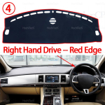 Jaguar XF X250 2008-2015 LHD RHD Armatuurlaua Kate Armatuurlaua Matt Vaipkatte Varjutus Kate Tekk Autotarvikud 2012 2013 2014 Right Hand Red Edge gray