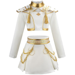 Zoey Cosplay Kost&uuml;&uuml;m J&Otilde;ULUD &Uuml;htne Uusaasta Iidol Lavaetendus Rollim&auml;ng J&otilde;ulupeo R&otilde;ivakomplekt Toppide Seeliku Tarvikutega Kids 150 size white
