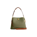 Coach Willow 32 Minimalistlik Kuldse Logoga Keerukinnitusega &Auml;mbrimuster Kotid Naiste k&auml;ekotid S&otilde;najuhaline Mitmev&auml;rviline CA096-B4R11 Basic Set (Bag+Dust Bag)