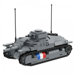 ww1ww2 Prantsuse Armee Tank AMX-13 CHAR B1 BIS Somua S35 AMX-30 Renault FT-17 ARL44 Lorraine 155 Soomustatud S&otilde;jaline Ehitusplokk M&auml;nguasi