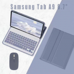 Kaitse&uuml;mbris Samsung Galaxy Tab A9 8,7 , X110/X115, lilla, vene ja inglise klaviatuuriga. Hiir (pliiats)