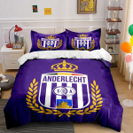 Anderlechi Jalgpalliklubi Embleem Voodipesu Tekikoti Komplekt Tekikott Padjap&uuml;&uuml;rid (1* Tekikott 2* Padjap&uuml;&uuml;ri, without tekikate) 155x200cm