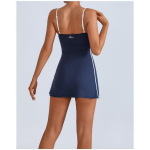 Naiste sportlik tennisekleit eemaldatavate patjadega Kiiresti kuivav Jooga Jooksmine Seelikuga Aktiivriided Nailon Spandex Medium