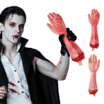 Verine v&otilde;ltsk&auml;si Inimese k&auml;e rekvisiit Realistlik eraldatud j&auml;seme Surnud kehaosa Halloweeni Cosplay'i Kummitusmaja Peodekoratsiooniks punane