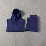 Meeste Kapuutsiga &Uuml;legabariidiline Puuvillane Dressipluus ja Joggingp&uuml;ksid Streetwear Vabaaja Komplekt Medium gray
