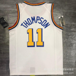 Meeste NBA Golden State Warriors Korvpallivorm Curry 30 Thompson 11 Tikitud Versioon Hingav Spordir&otilde;ivas XL gray