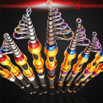 Kahe stiiliga &otilde;ngeridvad, kuus suurust 99% s&uuml;sinikust teleskoop ridva varustus 1.8 m sinine