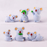 6 tk/komplekt erinevas stiilis Armas koala karu miniloomimudel kujuke koduruumi kaunistus mikro