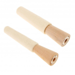 Puidust siser&otilde;nga ehete poleerimist&ouml;&ouml;riistale kinnitatud 2-osaline viltkoonuse t&uuml;&uuml;p 12-20mm beež