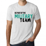 Meeste Vintage T-s&auml;rk Graafiline T-s&auml;rk Ole osa s&otilde;jav&auml;emeeskonnast Vintage White XS anti-flash valge v&auml;rv