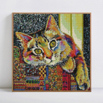 Teemantmaalimine Loomad Pildid kividest Teemanttikandid Kassid N&auml;put&ouml;&ouml; Teemant 30x30