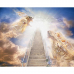 Teemantv&auml;rvimise ristpistekomplekt  Angel & Heaven  pilt teemanttikandi jaoks 20X30CM