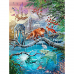 DIY teemantmaal ristpistes pilt 5d loom rebane j&auml;&auml;karu t&auml;isringi puuri tikandid 20X30CM