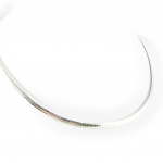 Altesse [H2986] - Collier argent '&Ocirc;mega' 42 cm 4 mm h&otilde;be