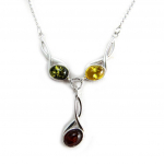 Les Tr&eacute;sors De Lily [N2810] - h&otilde;bedane kaelakee  Inspiration  3 merevaigust (roodiumiga kaetud) - 25x7 mm h&otilde;be