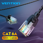 Ventilatsiooni Etherneti kaabel Cat 6 A 10 Gbps &otilde;huke v&otilde;rgukaabel 4 keerdpaar plaastrikaabel Interneti UTP Cat6 a Lan kaabel Ethernet RJ45 0.5M must